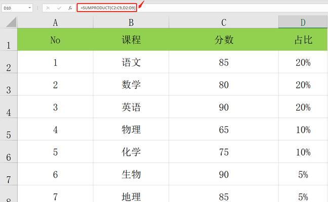 电子表格中的平方函数公式汇总（简化计算，提高效率的关键）
